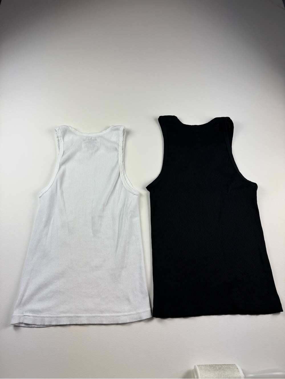 Von Dutch Women’s Tank Top Y2K Logo Layering Ribbed McBling Set of 2 Shirt M - Picture 2 of 8